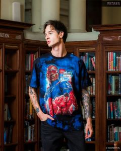VATANA - เสื้อยืดพิมพ์ลาย CAPTAIN AMERICA BRAVE NEW WORLD | Glow in the dark