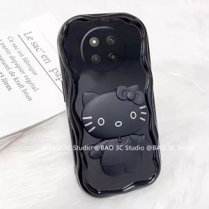 Cartoon Casing Honor X9c X7c X6b Honor 200 Smart 5G 4G Hot Cute Trend Creative Fashion Anti-drop Phone Case with 360° Swivel Cat Mirror Stand 2024