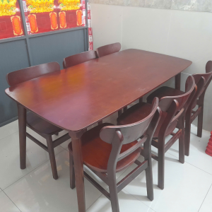 BÀN ĂN MANGO GỖ - BÀN ĂN 6 GHẾ GỖ TỰ NHIÊN BÀN ĂN CƠM 4 GHẾ hộ gia đình - BH 12 THÁNG - xây đắp phía trong NGỌC MAI