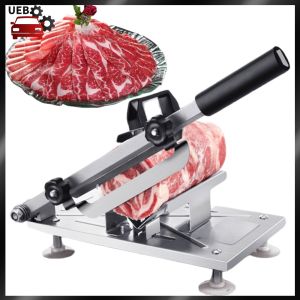 [Ueb Wholesale Mall] Beef Mutton Rolls Cutter Stainless Steel Meat Fruit Vegetable Slicer Adjustable Thickness Household Kitchen Cutting Machine Kitchen Accessories