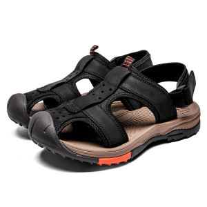 Terlaris Handmade Outdoor Sandal Hiking Gunung Pria Sendal Pantai Mendaki Nyaman Olahraga Kulit Touring 188