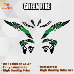 HONDA CLICK VARIO 125 V3 FIRE DECALS DESIGN DECALS (WATERPROOF LAMINATED FADE PROOF)