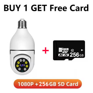 1-Year Warranty CCTV Camera Original Smart HD 1080P IP Camera Connected to Mobile Phone Remote Monitoring Camera Waterproof Wireless Wifi Camera two-way audio night vision Motion Detection Baby Monitor Camera Bulb indoor and outdoor V380 360° Mini Camera