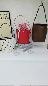 [COD]  Thailand Rally Embossed polka dot bucket bag 2025 New versatile shoulder bag fashionable versatile handbag