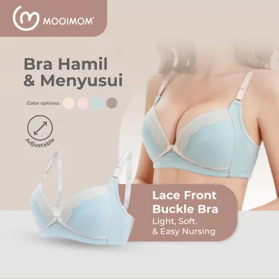 MOOIMOM Bra Hamil & Menyusui Bukaan Depan Lace Front Buckle