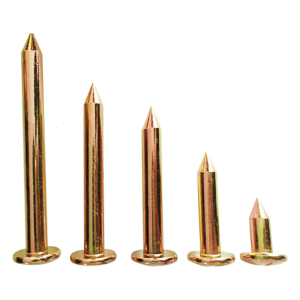 10 Pieces Surveying Steel Nails Metal Survey Markers 3/5/7/8/10cm Nails Compact Size Survey Participation