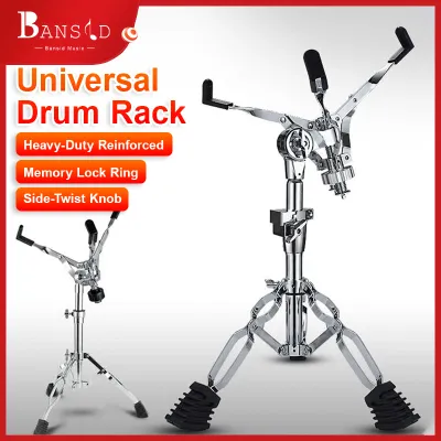 【COD】Benston Snare Drum Stand Adjustable Rack for Drum Set Fit for 10 to 14 Inch Lightweight Drum