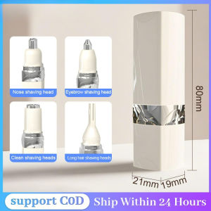 Mini Shaver Body Hair Trimmer Set 4pcs Electric Trimmer Heads for Eyebrows/Sideburns/Body Hair Portable Electric Razors