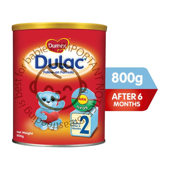 Dumex Dulac Stage Follow On Baby Milk Formula (800g) Lazada