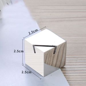 HCHC MALL Stainless Steel Card Holder Creative Solid Label Holder Display Stand Funny Number Sign Holder Table Number