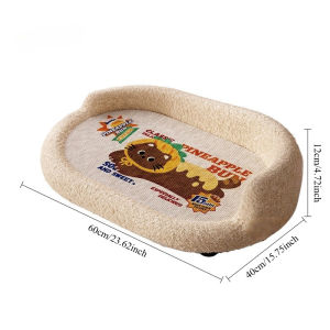 LDECO 2-in-1 Cat Scratching Board & Plush Cat Bed - Breathable Mesh Cat Nest Durable Design for Scratching and Sleeping