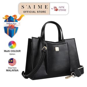 [PRE-ORDER] SAIME | Synthetic Leather Hand Carry Tote Bag (ETA:2023-11-25)
