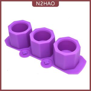 N2HAO Hình Học Silicone nồi Khuôn đất sét bê tông mọng nước hoa xi măng nồi cốc khuôn