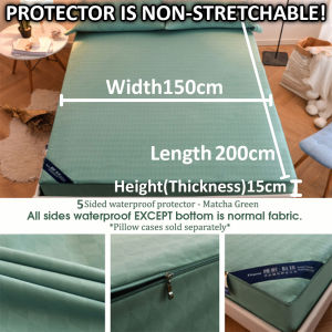 Waterproof Mattress Protector Zip Bedsheet Zip Mattress encasement Mattress Cover Zip Fitted Mattress Protector