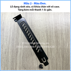 Thanh che khe PCI miếng chắn khe PCI dài 12cm thép sơn tĩnh điện chống bụi - côn trùng. Tặng kèm ốc gắn.
