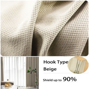Art Living SG Stcok 1 PC Hook / Eyelet Type Blackout Curtain 2021 Artistic Curtain Living Room Curtain Bedroom Curtain