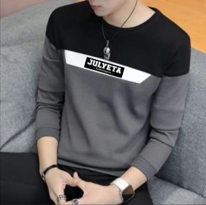 Bisa COD Sweater Keren Crewneck Elegan Kaos Pria Trendy Sweatshirt Kasual Sweter Cowok Baju Julyeta