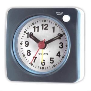 Travel Portable Silent Small Alarm Clock Bedside with Light Snooze Function Alarm Clock Student Business Trip Pocket Clock Pointer Type Luminous Desktop Clock