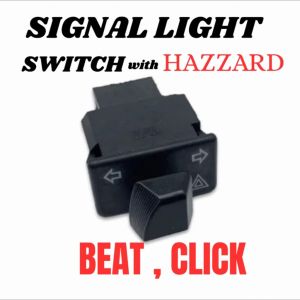 SIGNAL LIGHT SWITCH WITH HAZZARD HONDA BEATCLICKWAVESUZUKI AND RUSI MODELS FOR MOTORCYCLE