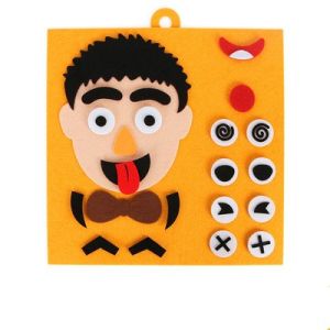 Montessori Felt Facial Expression Learning Board | Emotion Recognition Toy for Toddlers & Kids | Preschool Educational Toy