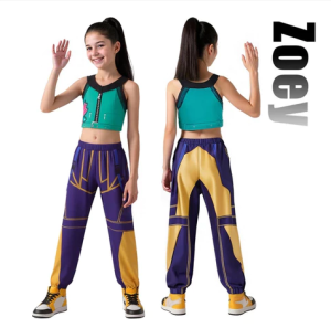 Kids K-pop Rumi Zoey Mira Cosplay Huntrix Costume 3D Print Demon Hunters Mira Stage Costumes Child Halloween Party Clolthes Set