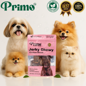 Primo Dog Jerky Treats IMMUNE BOOSTER Chicken Breast with Moringa (Malunggay) 50g Superfood Pet Treats Jerky Chewy