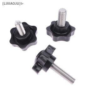 [LIXIAOJU] 2PCS Industry Equipment M6 M8 M10 38# Thread Star Shaped Clamping Bolt Knob Bakelite Plastic Head Handle Screw