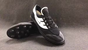 Double Star Eight-Touch Soccer Shoes Mens Studs White Training Shoes Childrens Large Studs Fabric Soccer Shoes Large Studs  B