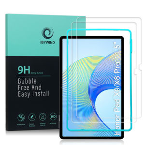 Ibywind For Honor Pad X9&X8 Pro (11 Inches) Screen Protetorwith 2 Pcs Tempered Glass[Fingerprint ReaderEasy to install]