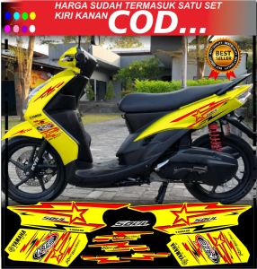 sticker decal striping yamha mio soul old costum list minimalias terlaris bintang baru termurah