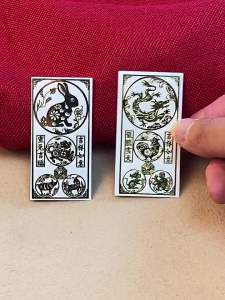 Twelve Zodiac Metal Stickers Year of the Tiger Zodiac Guardian Rat Ox Rabbit Dragon Horse Sheep Monkey Rooster Dog Creative Stickers