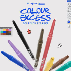 MAC Colour Excess Gel Pencil Eyeliner - pensil liner gel tahan lama tahan air berpigmen tinggi tahan lama tahan luntur - Best seller Eye makeup