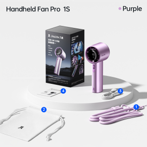 JisuLife Handheld Fan Pro 1S Portable Bladeless Mini Fan 40h Cooling Times Recharable 100 Level Adjustment Strong Wind Cooler In Summer