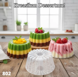 cetakan agar2/ loyang plastik / cetakan puding/loyang plastik polkadot