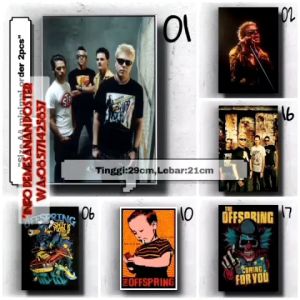 POSTER DINDING THE OFFSPRING SIZE.A4/TANPA BINGKAI.