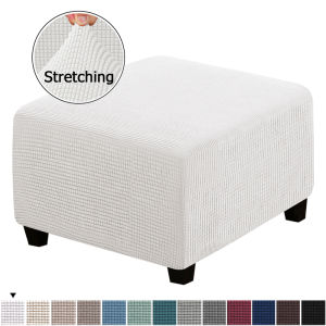 XHOME Deocr【PH Local+COD】Elastic Footstool Cover Stretch Removable Slipcover Footstool Cover Ottoman Cover Rectangle/Square Footstool Protector Stretch Fabric Sofa Stool Cover Elastic Footstool Cover Removable Slipcover Furniture Protector