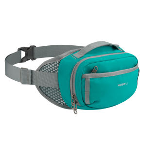 WATERFLY Fanny Pack Waist Bag for Travel & Hiking Large RFID Blocking Crossbody Bag Breathable Anti-Theft Hip Pouch with Multi-Pockets for Women Men Casual Walking