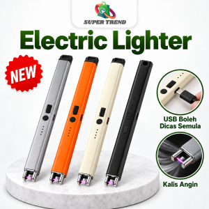 Pemetik Api Elektrik Plasma Panjang USB Boleh Dicas Semula Kalis Angin untuk Dapur Gas Lilin BBQ & Camping BLCL
