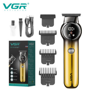 ORIGINAL VGR V-989 New Design Gradual Change Electric Hair Clipper Household Mens Digital Display Electric Push