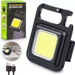 (ซื้อ 1 แถม 1)USB ชาร์จซังโคมไฟทำงาน/มินิพวงกุญแจไฟฉายไฟ LED สำหรับตั้งแคมป์กลางแจ้งตกปลา