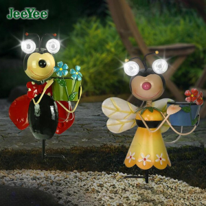 JeeYee Outdoor Animal Solar Lamp Garden Solar LED Pathway Decor Lights Solar Powered Figurine Light Solar Garden Stake Lights for Backyard Lawn Outdoor Porch Ornaments