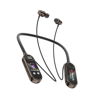 Bluetooth Earphone Wireless Live Karaoke Singing Earphone Monitor Color Screen Neck Hanging Wireless Bluetooth Headset Color Printing Digital Display Long Battery Life Universal Bluetooth 5.4 Waterproof Low Latency Game Running Fitness Sports Headset