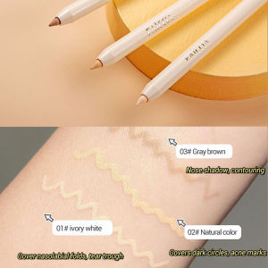 MerMer store Faiccia Concealer Pen Waterproof Eyebrow Pencil Stick Concealer Foundation Cream Long Lasting Blemishes Acne Smoothing Moisturizing