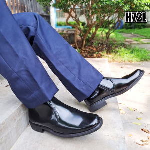 ฮาฟ รุ่น H72L หนังขัดมันพรีเมี่ยม ทรงหัวยาว พื้นพรีเมี่ยม ถูกระเบียบ   by Srichaigroup