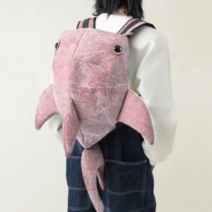 Balo Cá Mập Cá Voi Thời Trang Ba Lô Cặp Sách Nam Nữ Thương Hiệu Sành Điệu Cá Voi