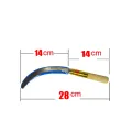 Mini PangGapas001-  28cm Small Sickle With Wood Handle Grass Cutting. 