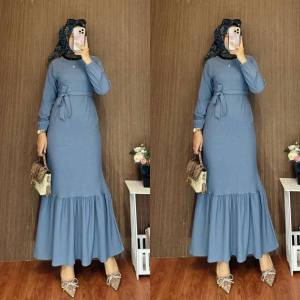 . K-FASHION Gamis Duyung Samara Bahan Knits Premium Busana Wanita Kekinian Best Seler