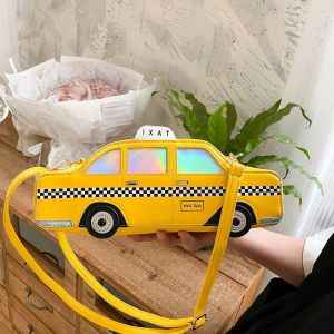 2022 New pu Small car-themed color-blocked European and American style creative quirky and trendy crossbody bag for women