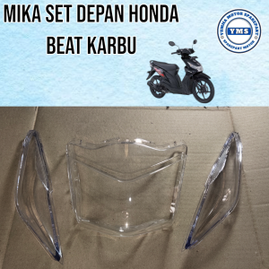 mika kaca depan beat karbu mika depan beat karbu mika lampu depan bat karbu plus mika sen depan honda beat karbu lama set merk win
