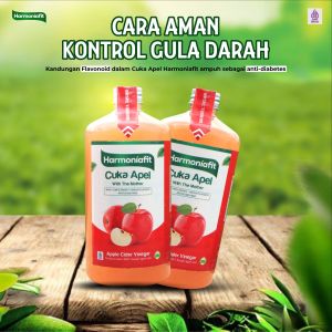 Cuka apel magnolia with mother 1 botol berat 500ml untuk penyakit asam lambung